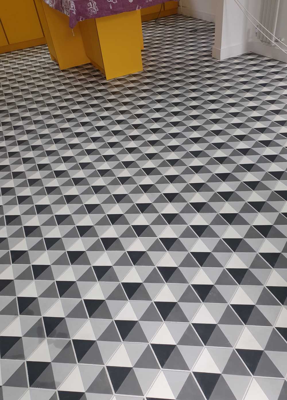 Encaustic tiled floor cleaning in Stanstead Essex