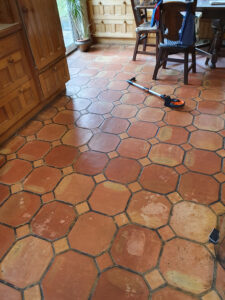 Cleaning terracotta tiles Datchworth